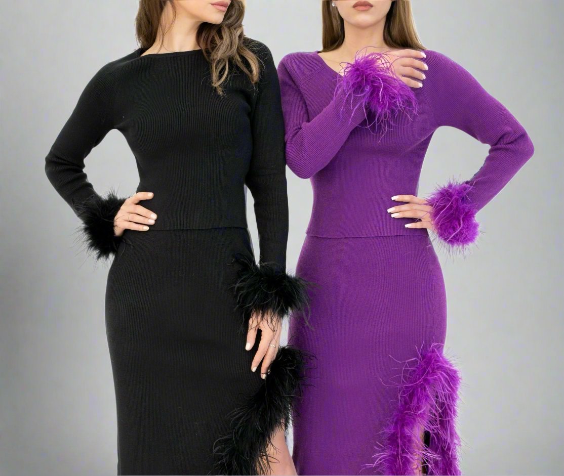 Charlotte Two Piece Set (Purple)