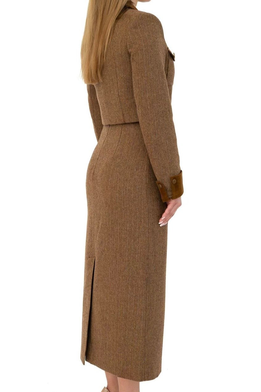 Gama Brown Two Piece Set